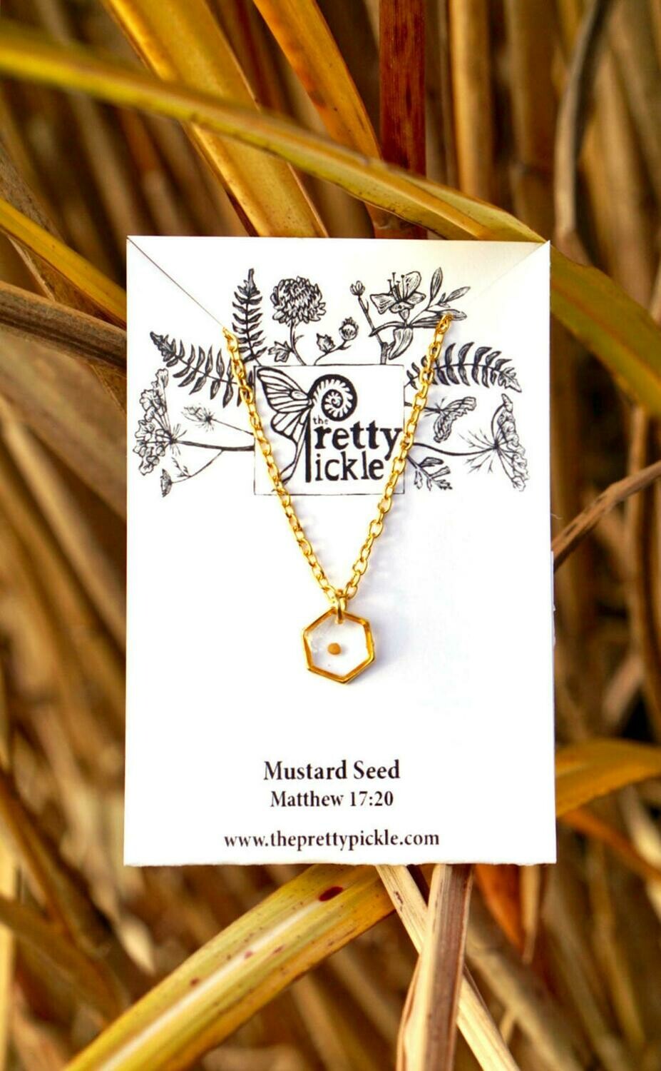 Hex Mustard Seed Necklace