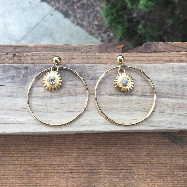 golden sun hoops