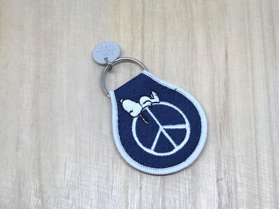 Snoopy Peace Patch fob