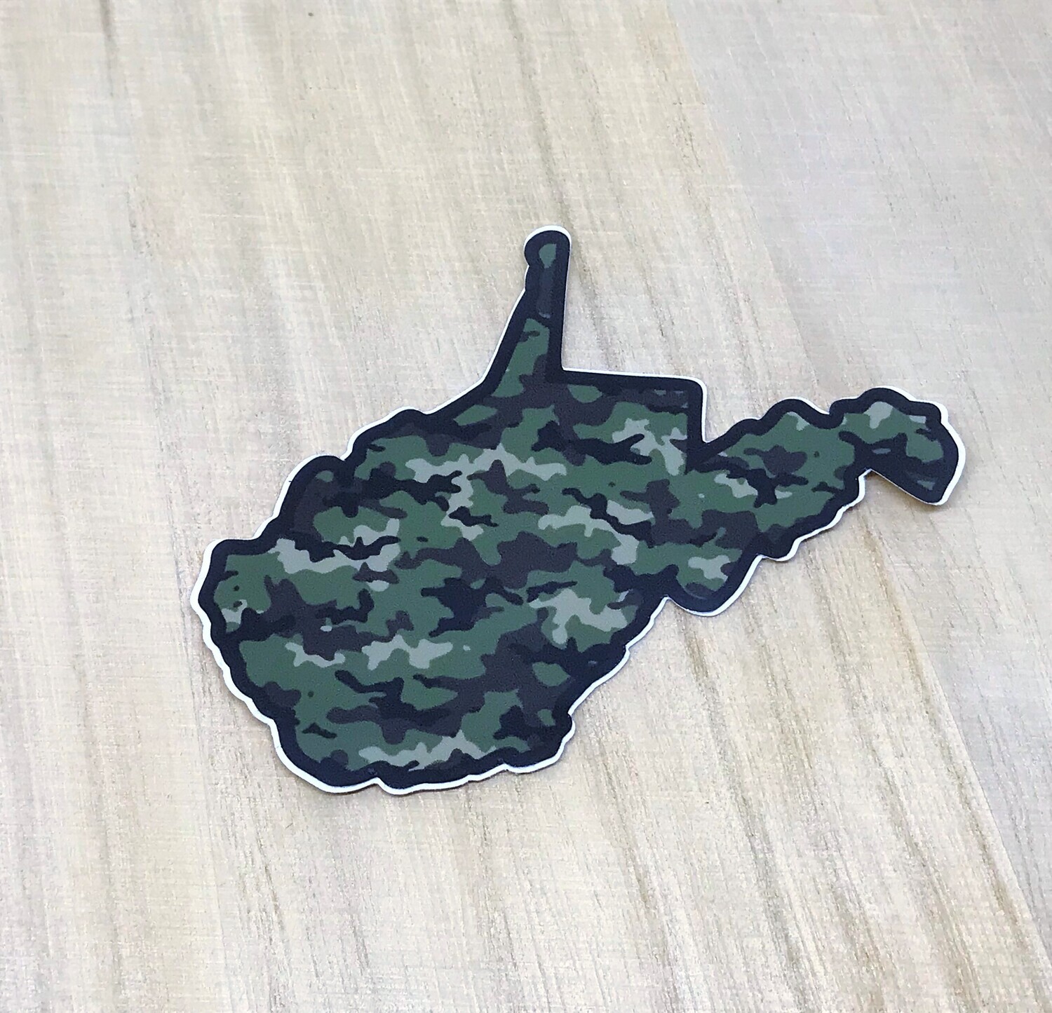 WV camo sticker WV camo sticker