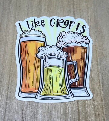 I Like Crafts Beer Sticker