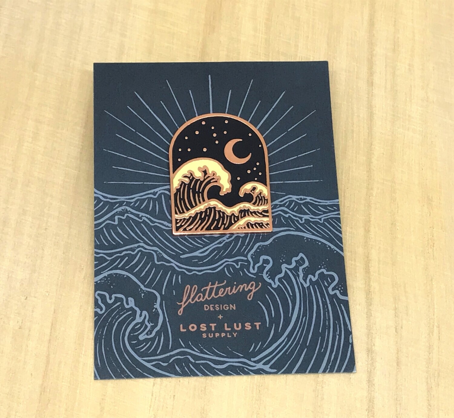 Wave Enamel Pin Wave Enamel Pin
