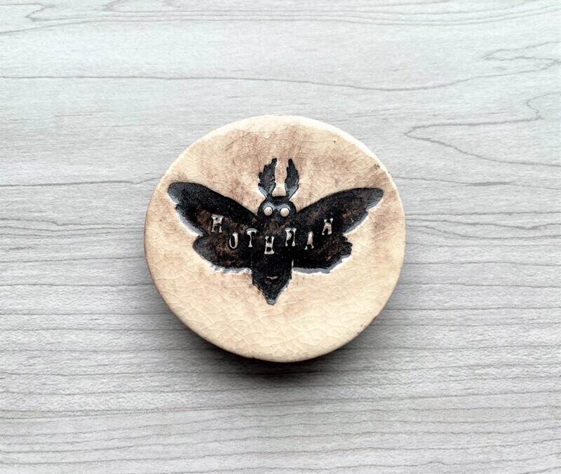 Ceramic Mothman Magnet