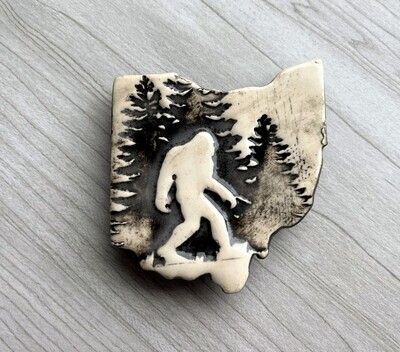 Ceramic Bigfoot Magnet
