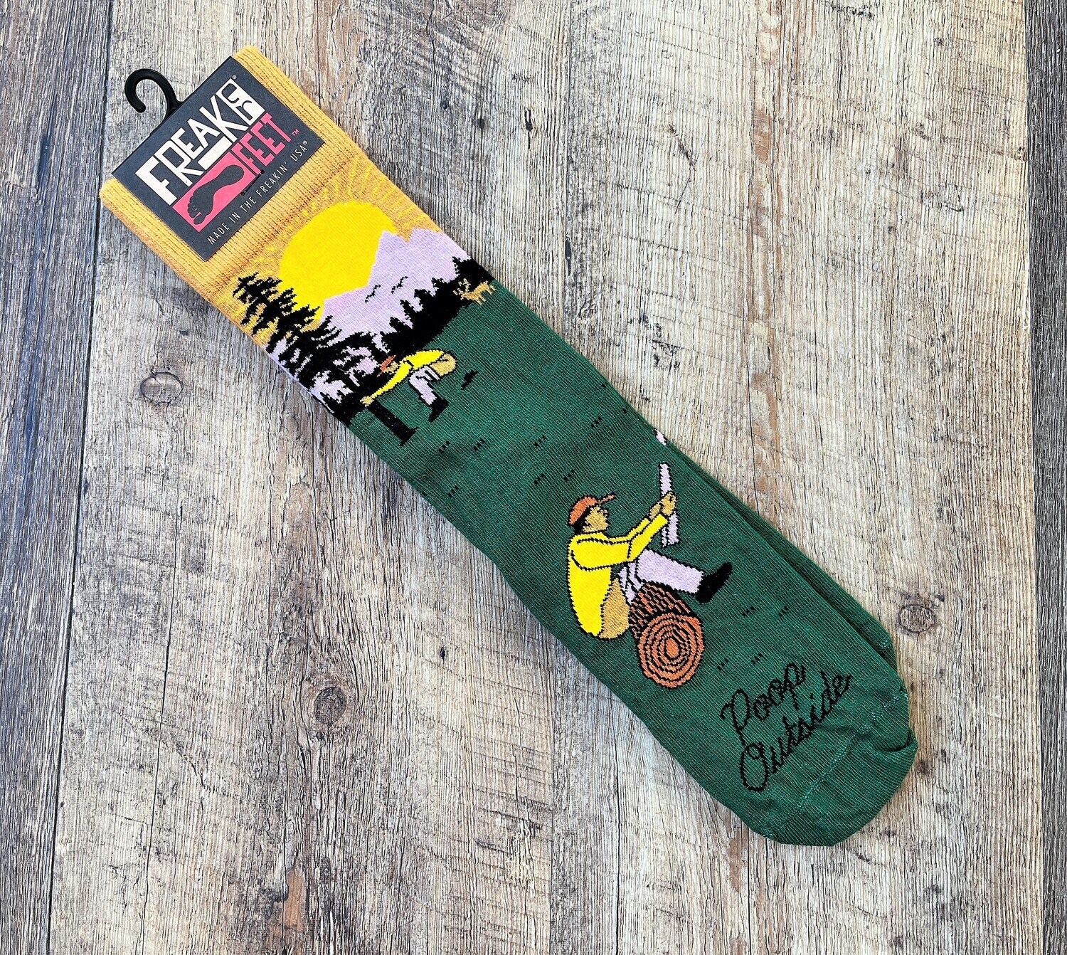 poop outside sock