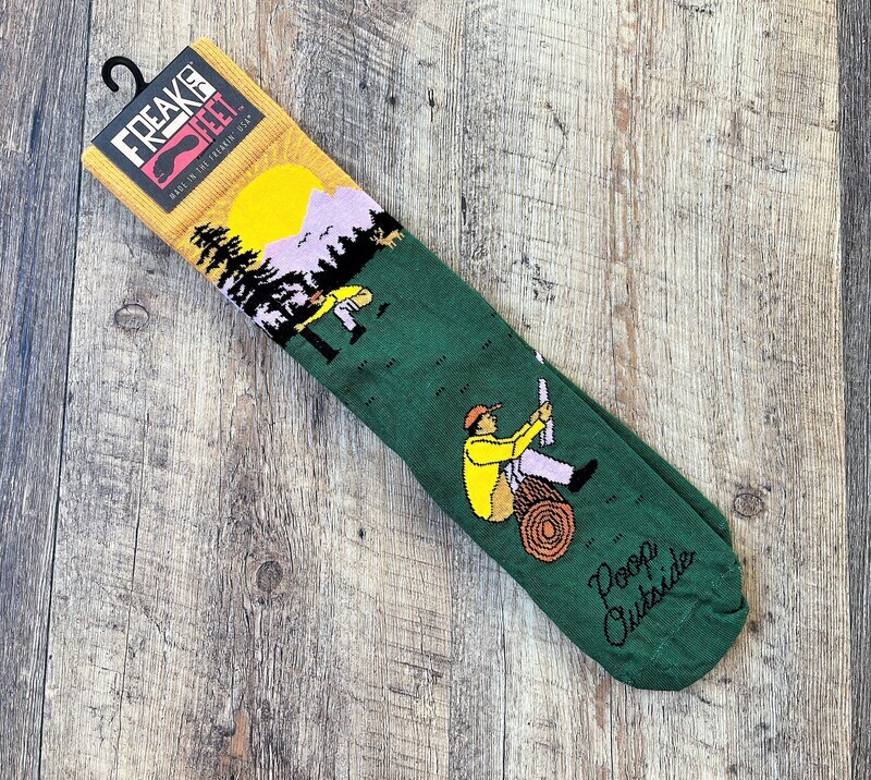 poop outside sock