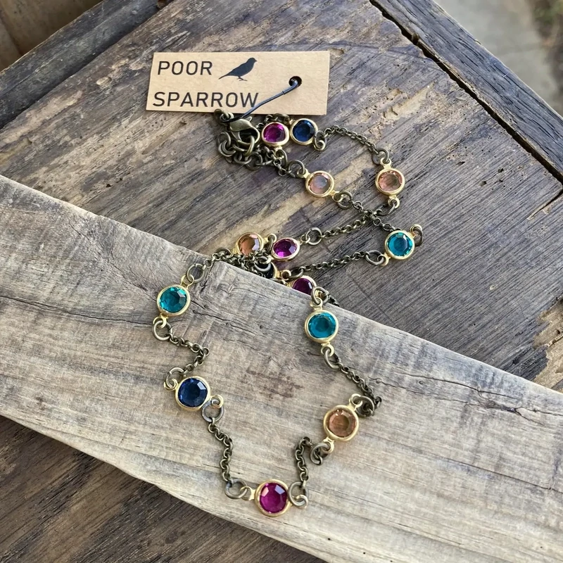 multi jewel necklace