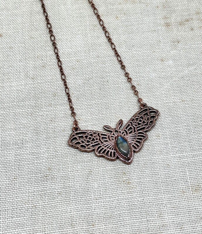 Beauty  Moth Necklace