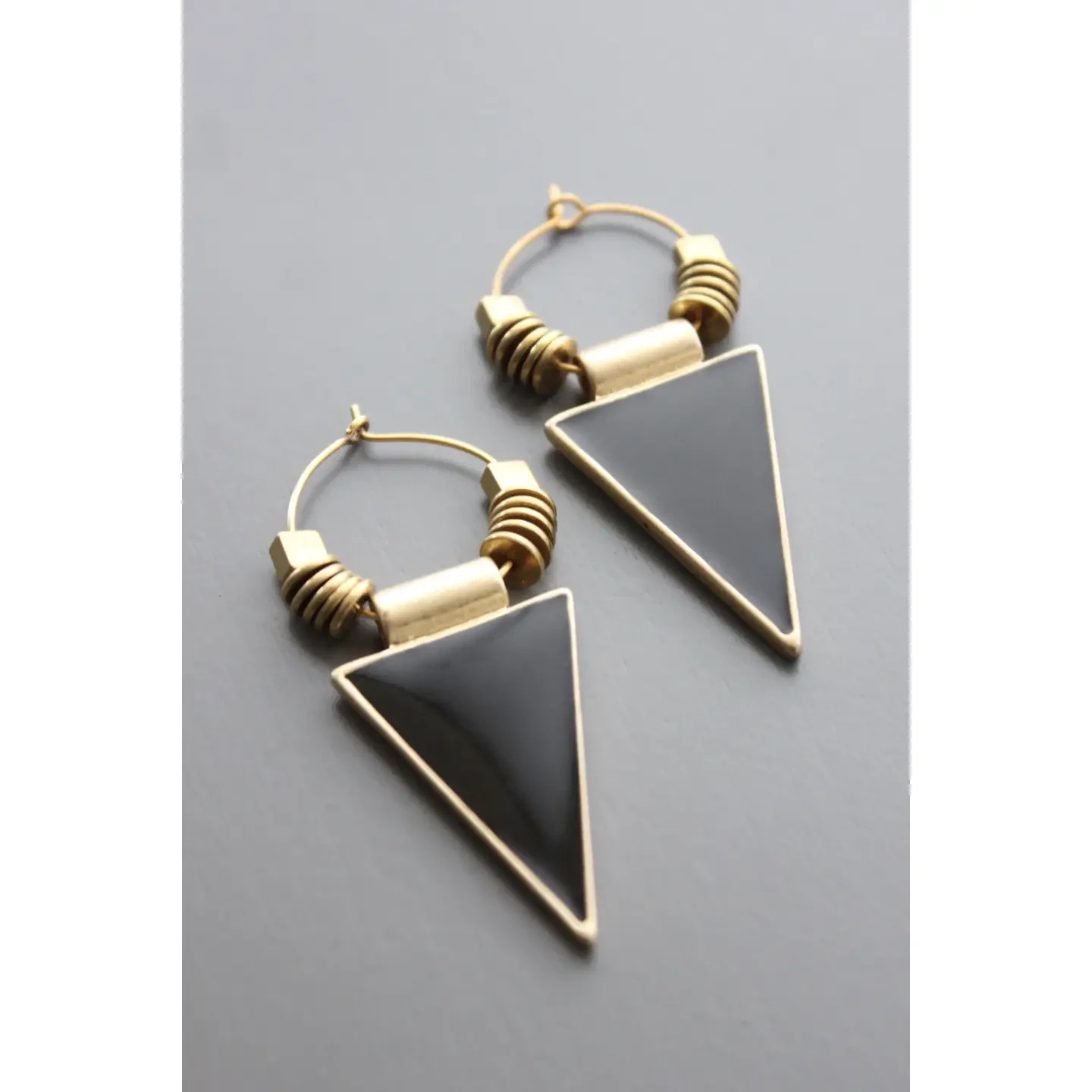 Black Enamel Triangle