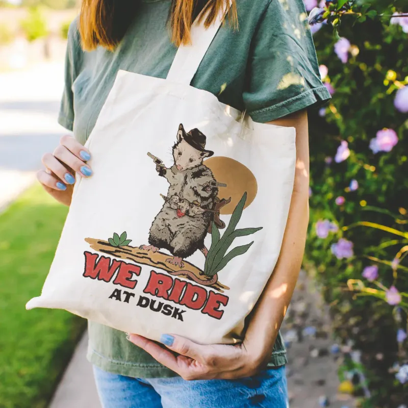 possum cowboy tote