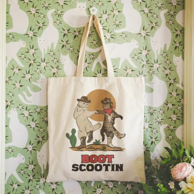 Boot Scootin&#39; Cowboy Cats Tote