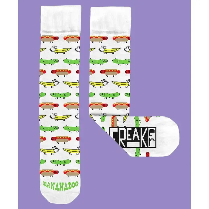 Banana Dog Socks