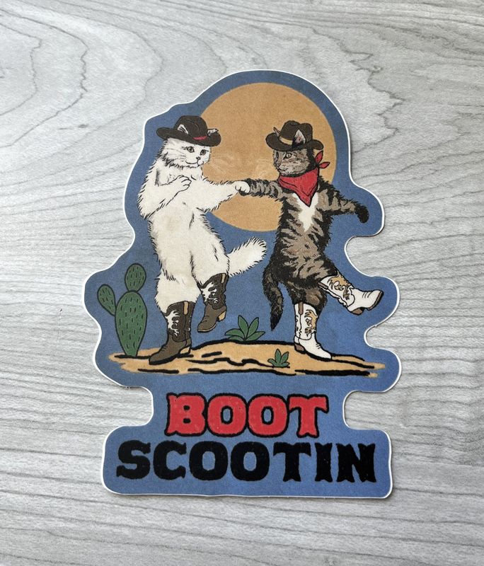 Boot Scootin Sticker