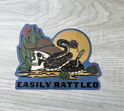 Rattlesnake Cowboy Sticker