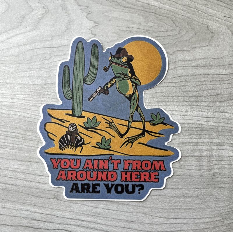 frog cowboy stick.