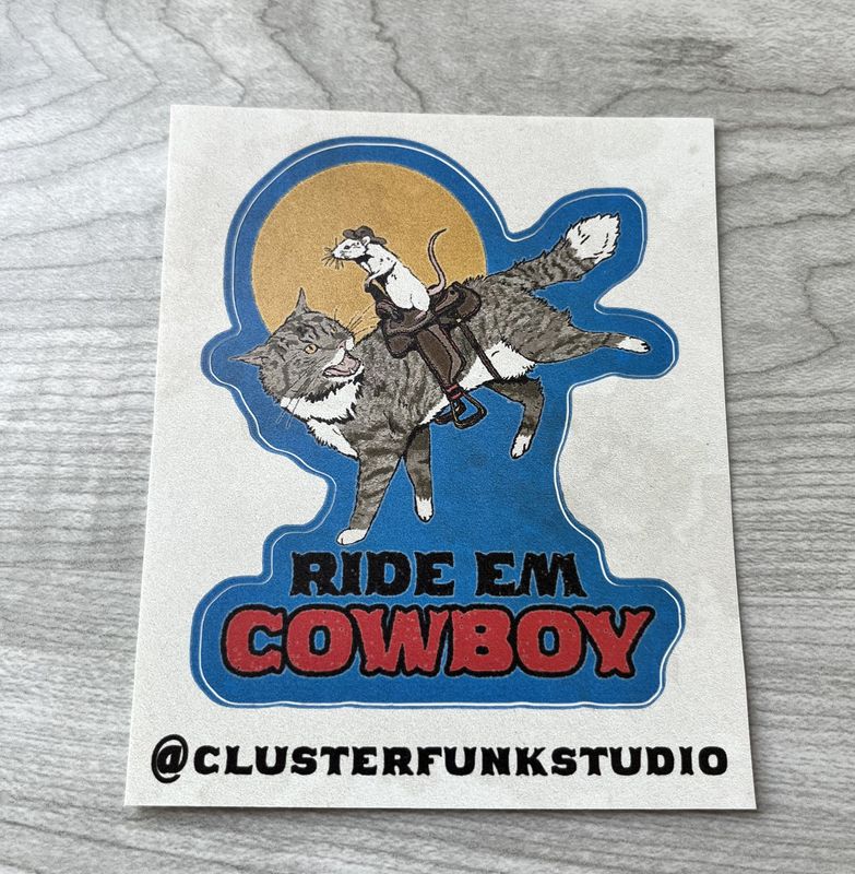 ride em sticker