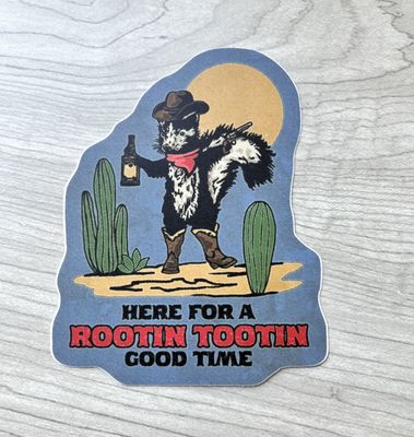 Skunk Cowboy Sticker