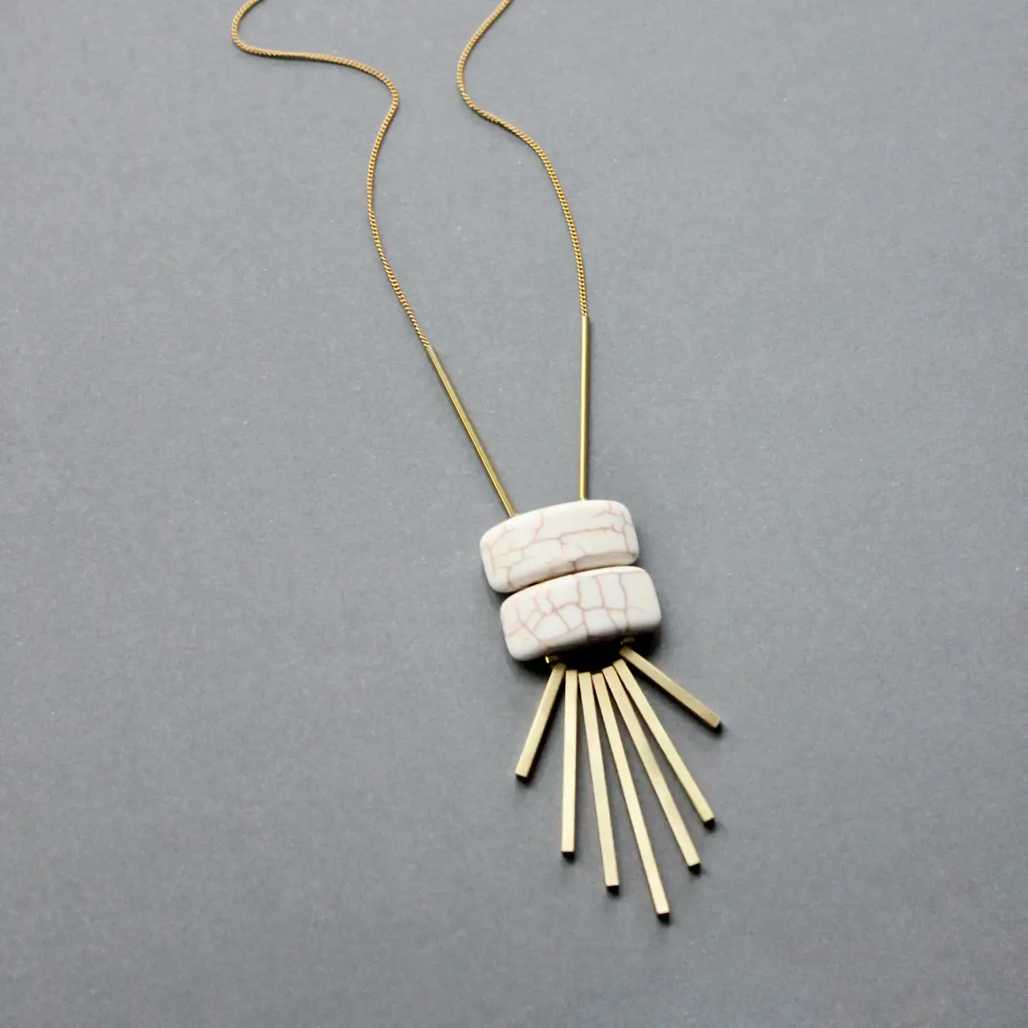 White Geom. Pendant