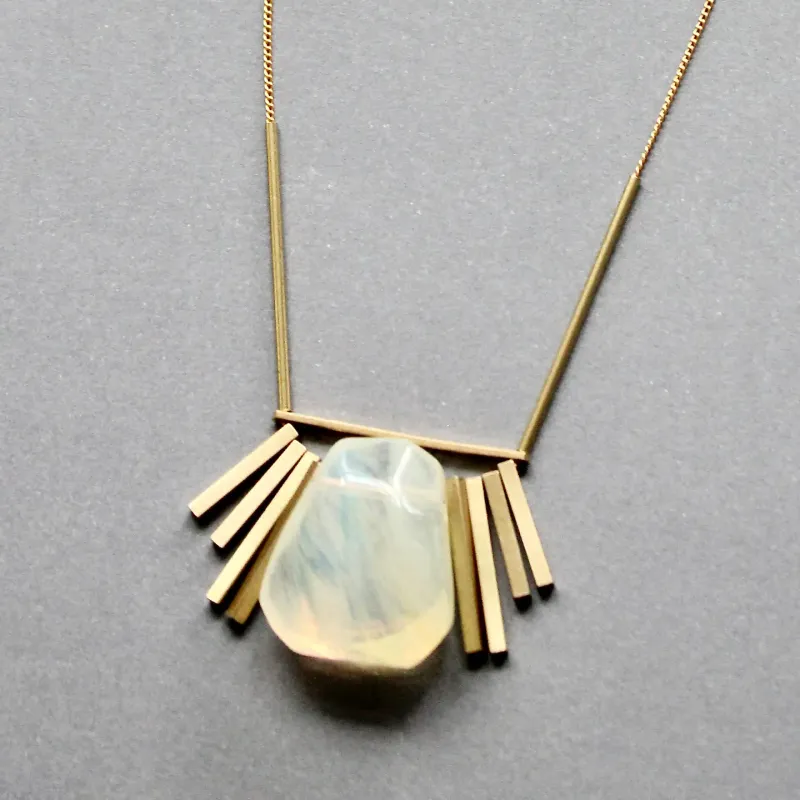 Quartz Geometric Necklace
