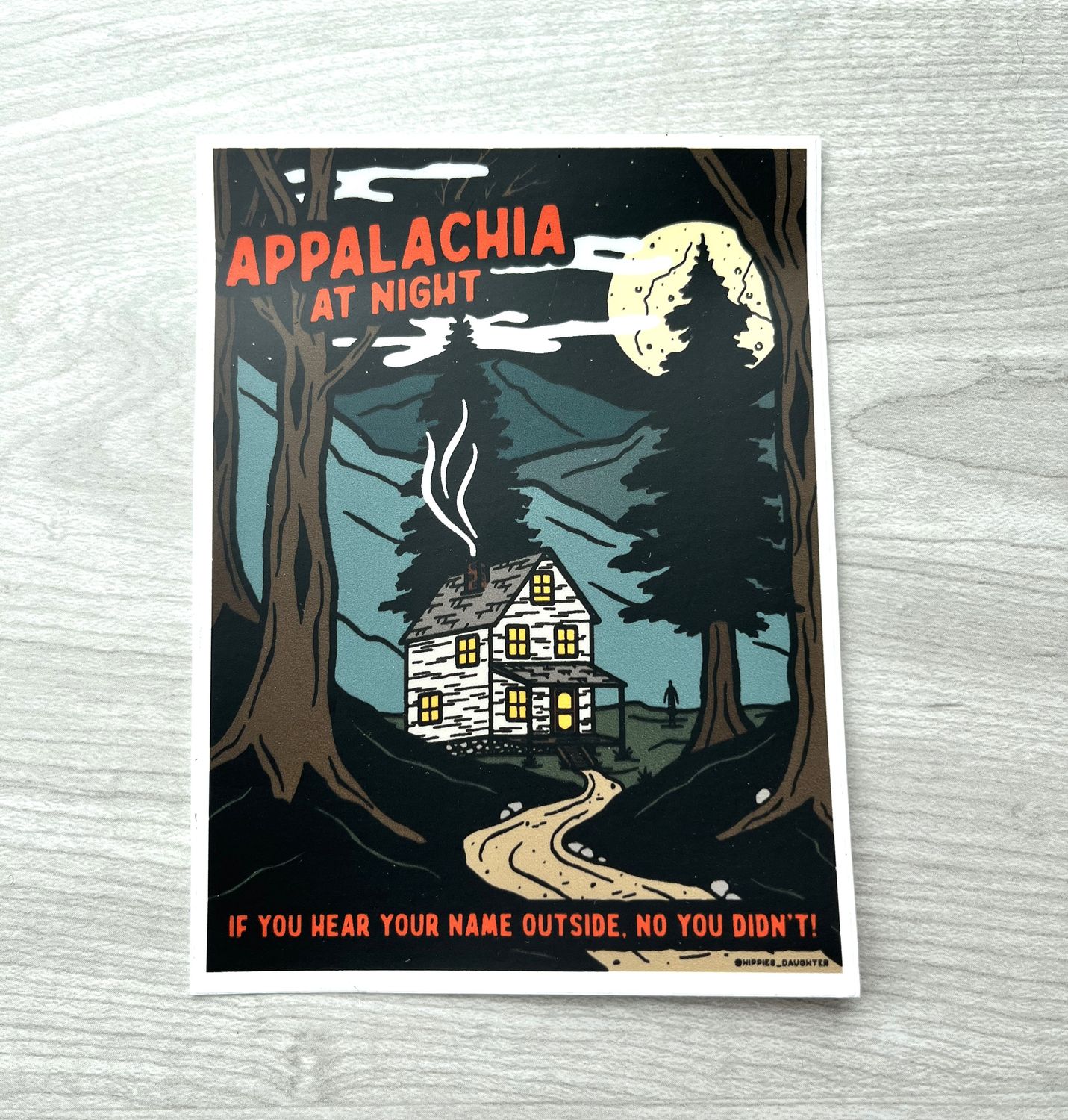 Appalachia at Night Sticker