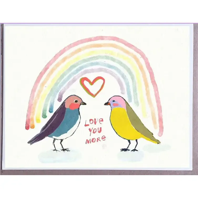 Two Lovebirds Card