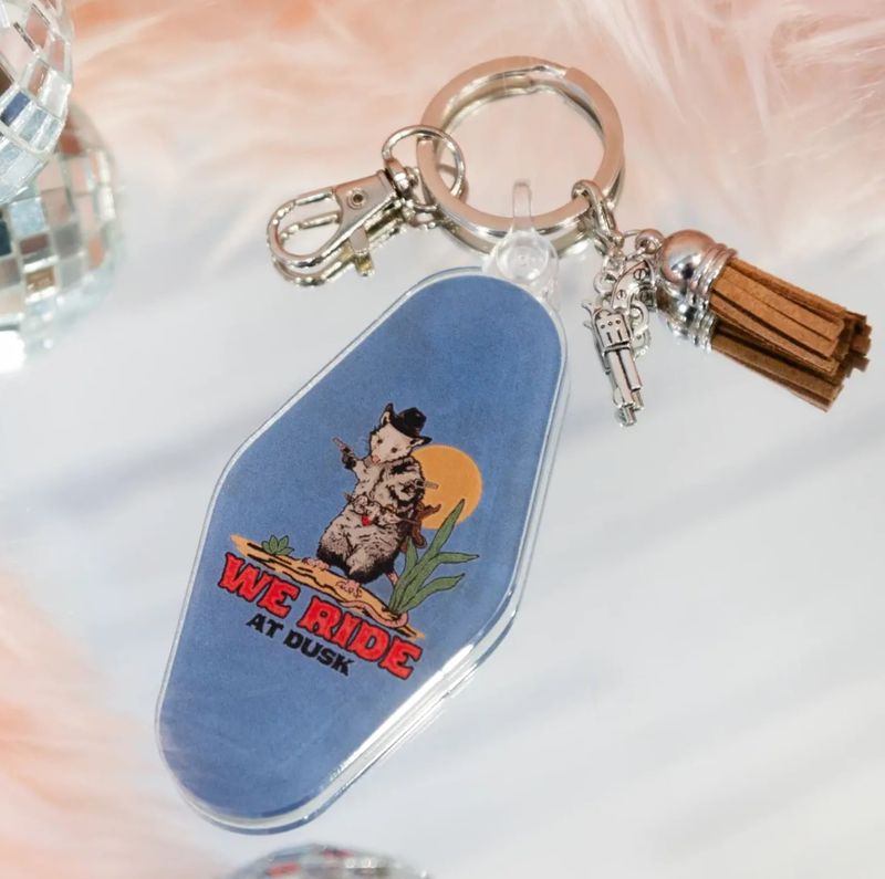 Possum Cowboy Key Fob