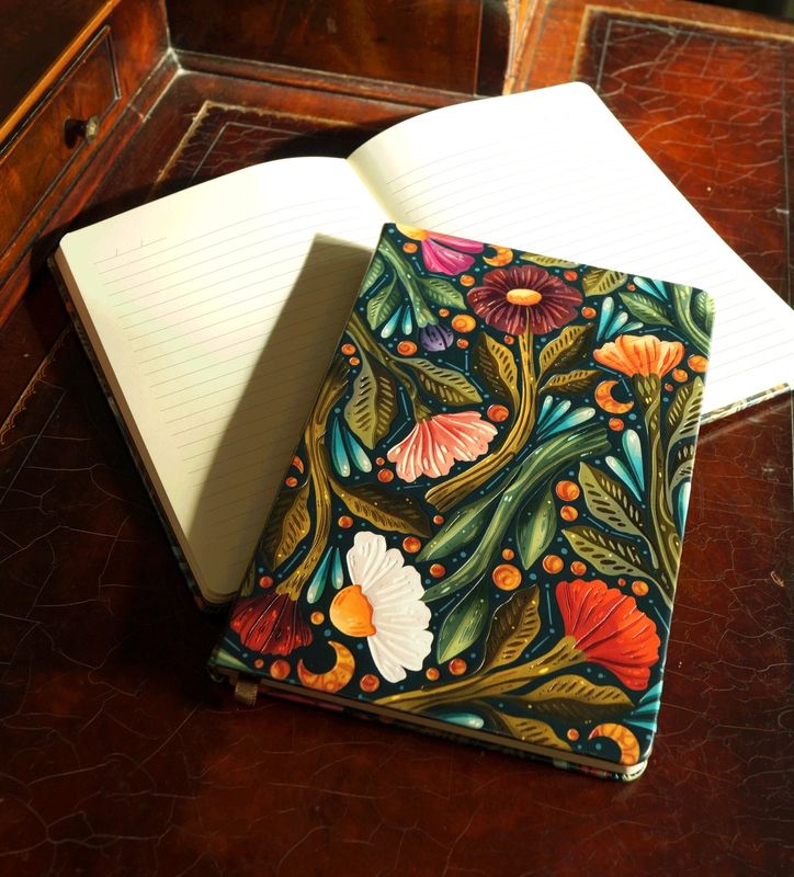 Nightsky Floral Journal