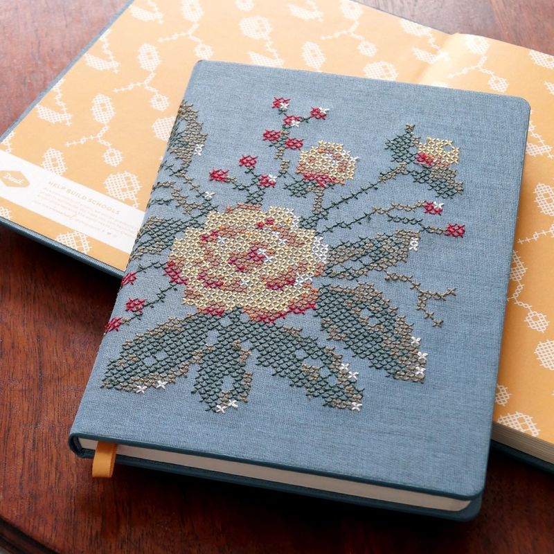 Stitched Flowers Journal