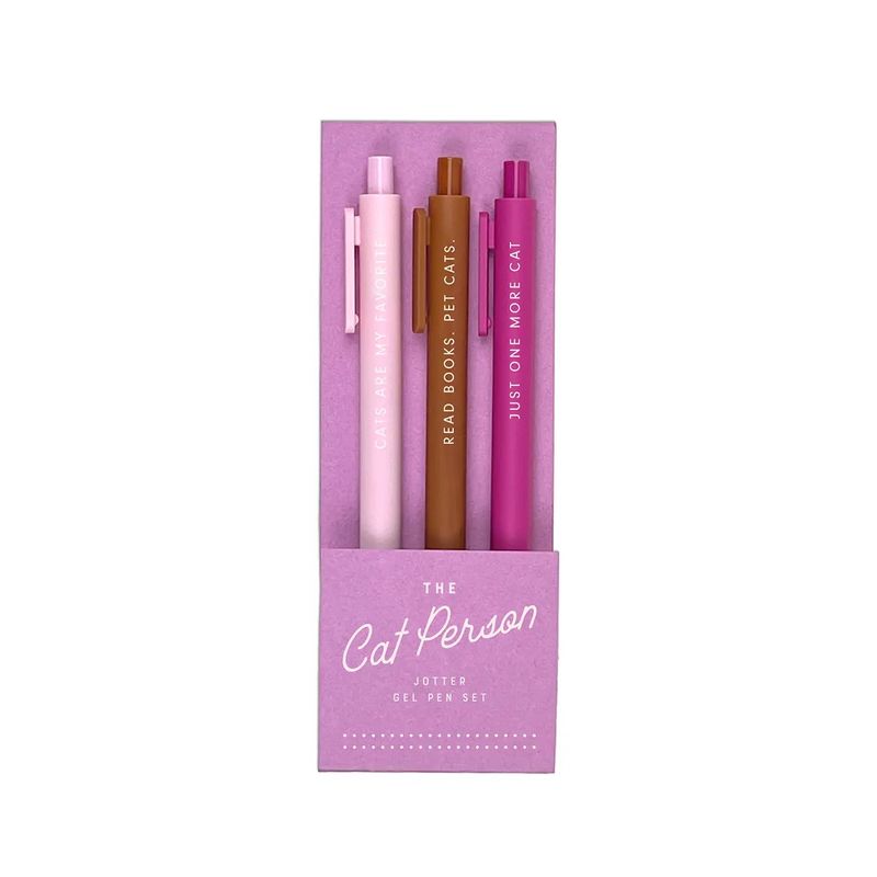 Cat Person Pen Set