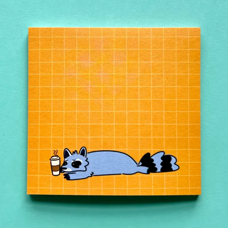 Homebody Raccoon Sticky