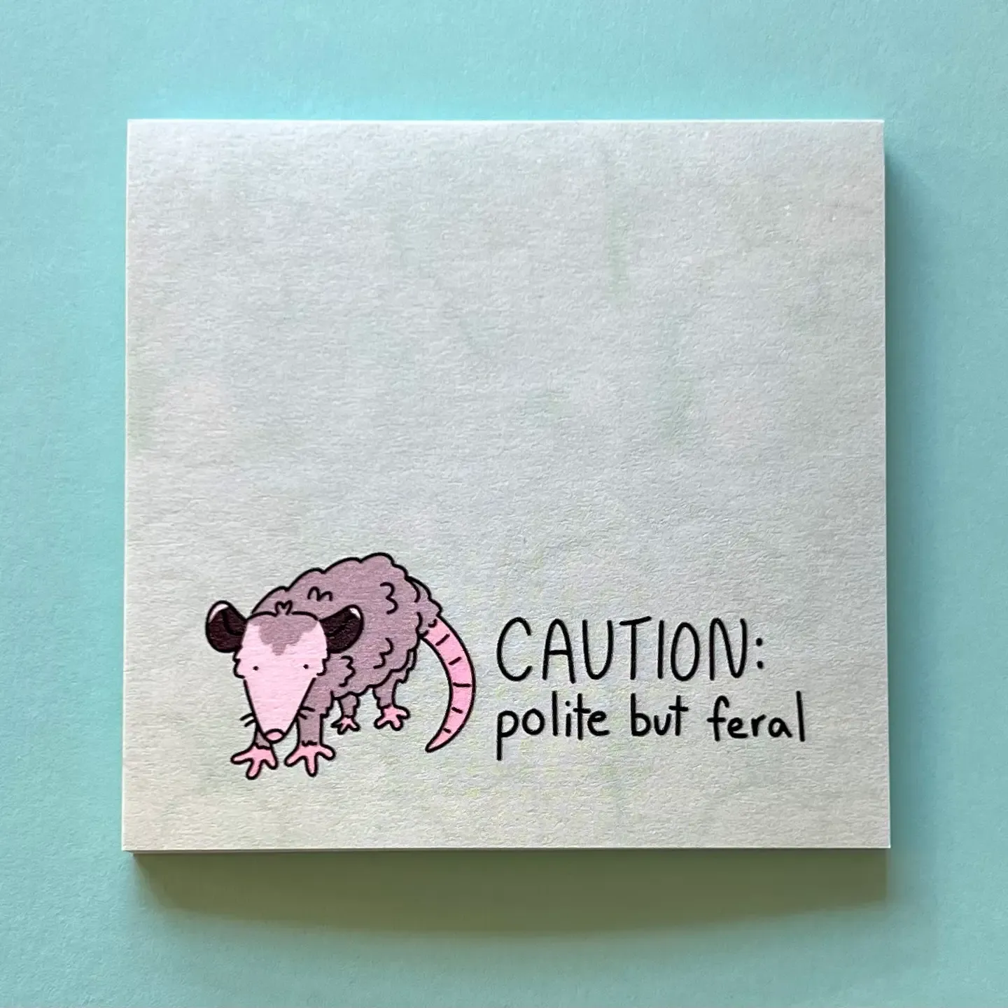 Polite but Feral Sticky Notes