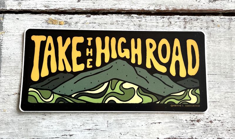 Take High Road Sticker