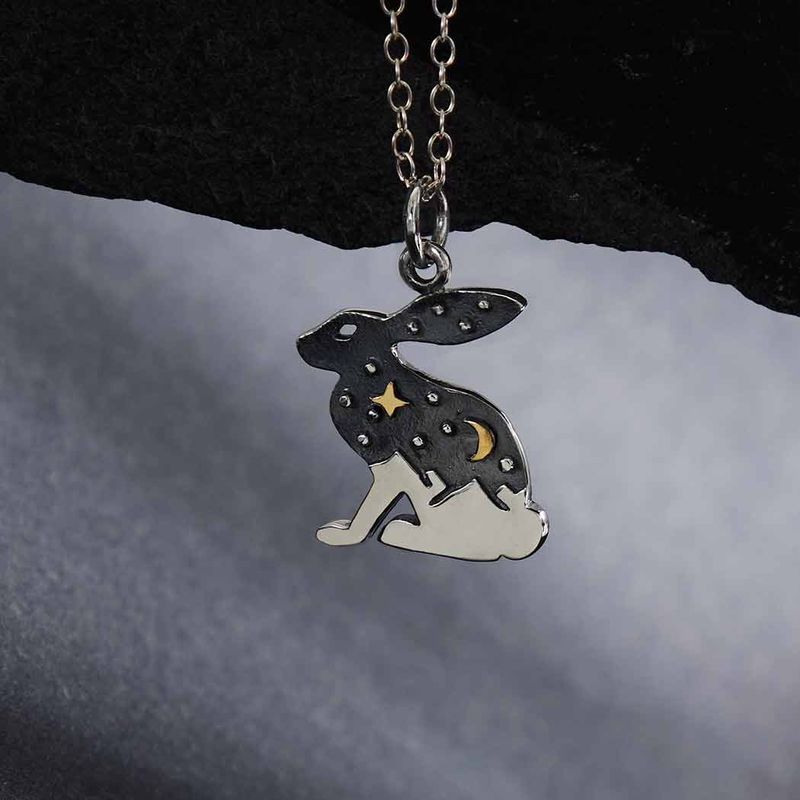 Silver Rabbit Necklace