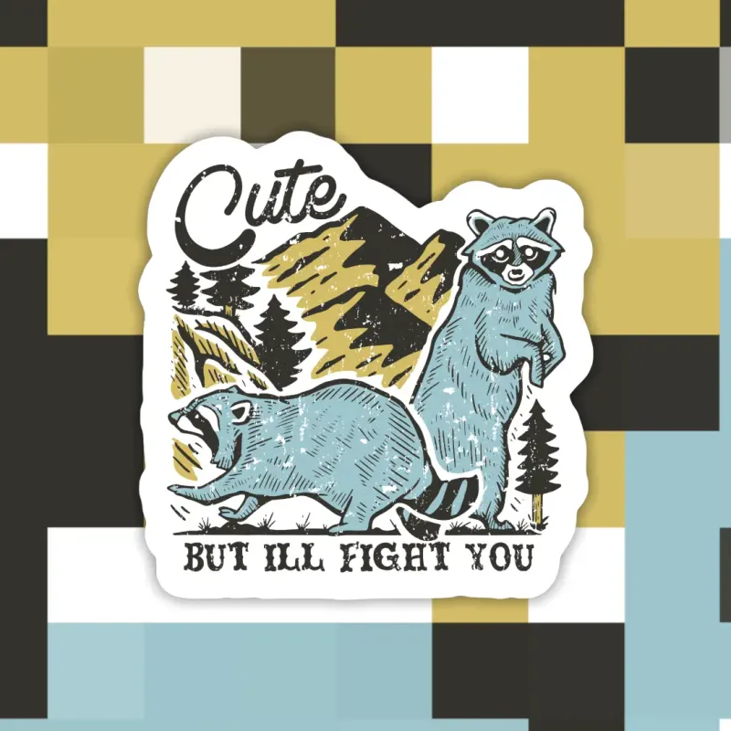 Raccoon Cute Sticker