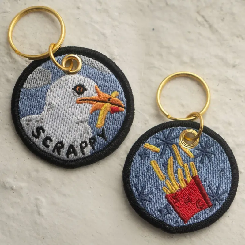 Scrappy  Seagull Keychain