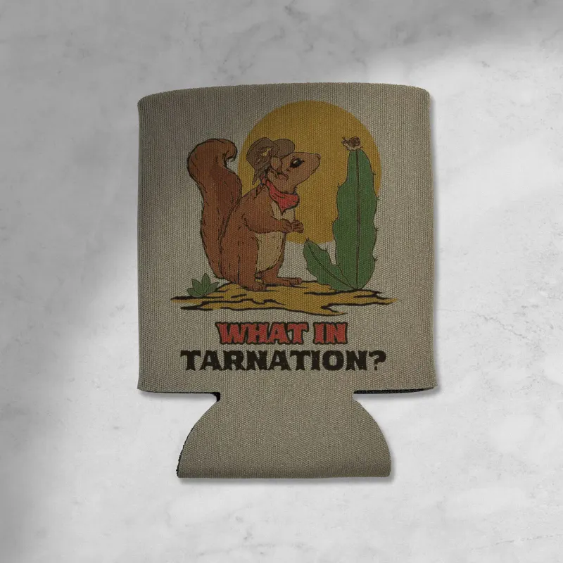 Squirrel Cowboy Koozie