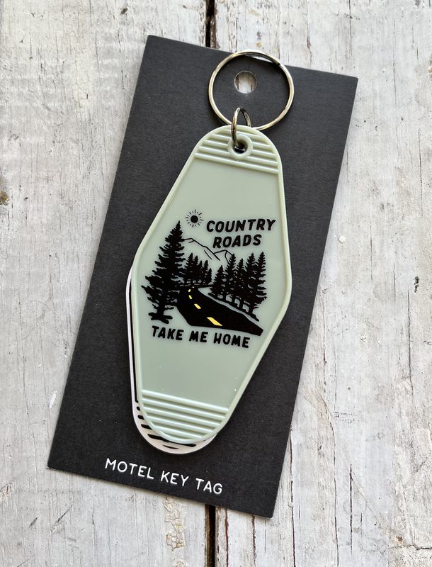 Country Roads Key Tag