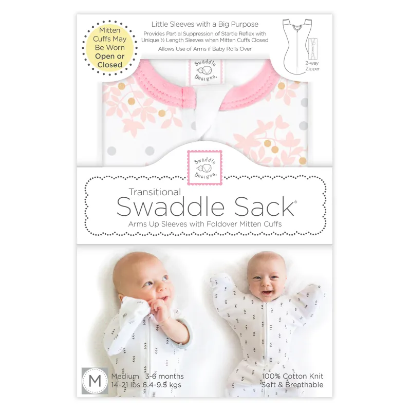 Transitional Swaddle, Pink Floral