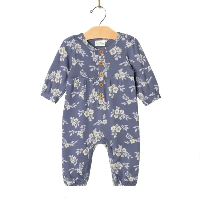 Henley Romper, Fall Hellebore