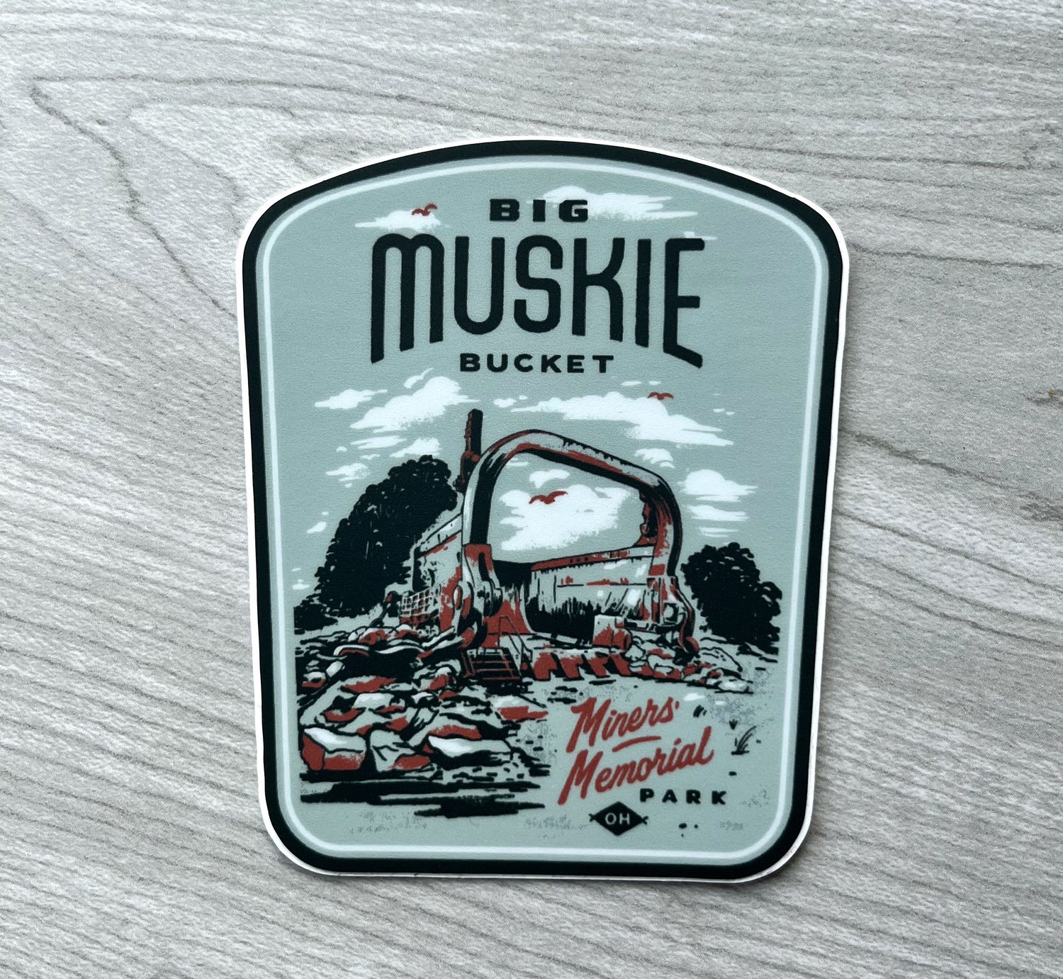 Muskie Bucket Sticker