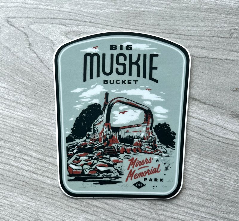Muskie Bucket Sticker