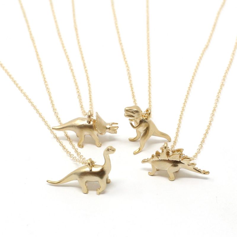 Gold Dino Necklace