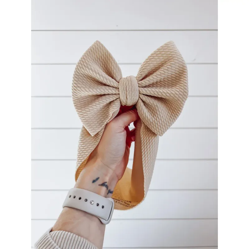 Bow Headwrap, Tan