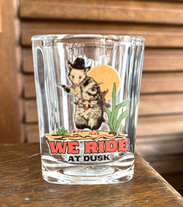 Possum Shot Glass