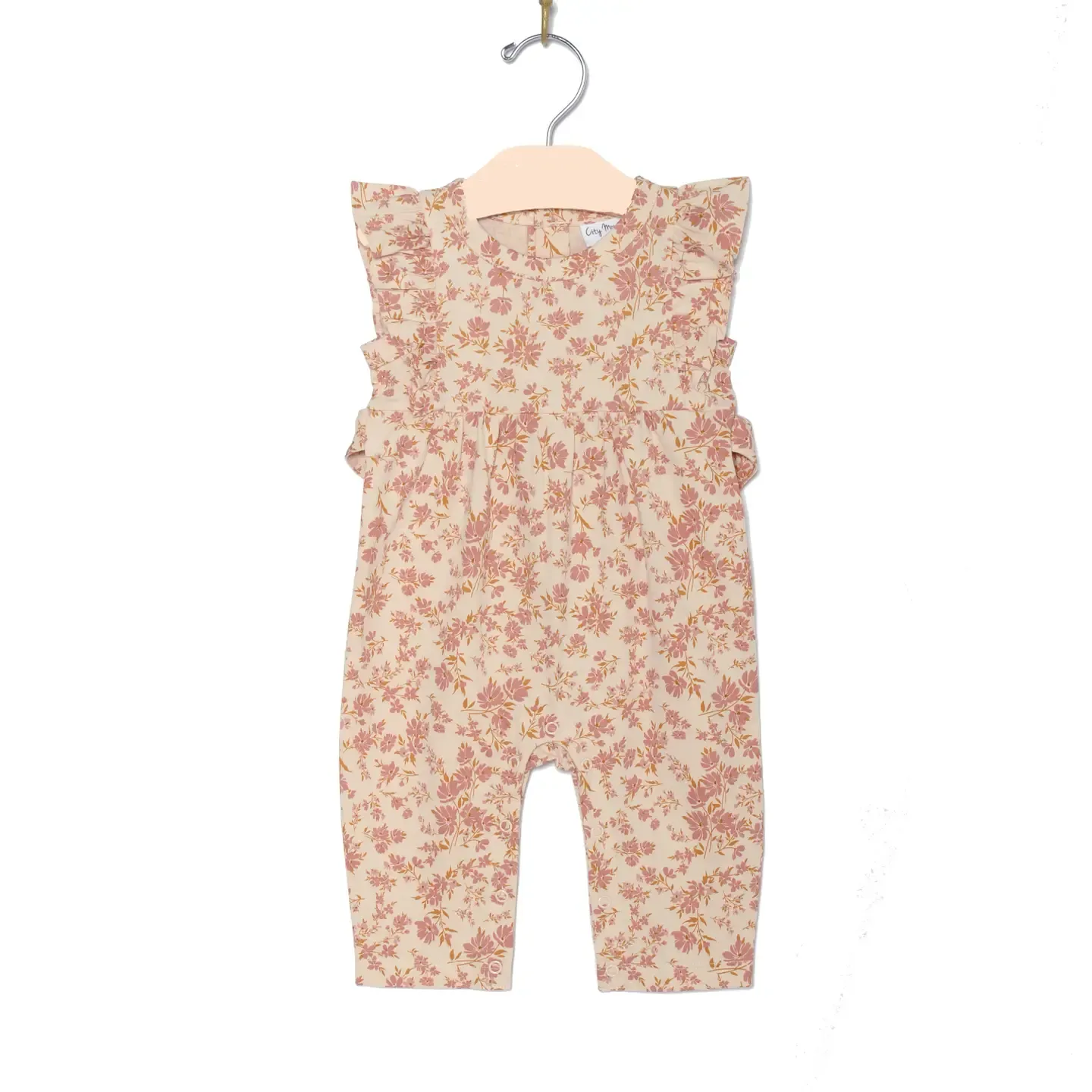Flutter Romper, Blush Floral