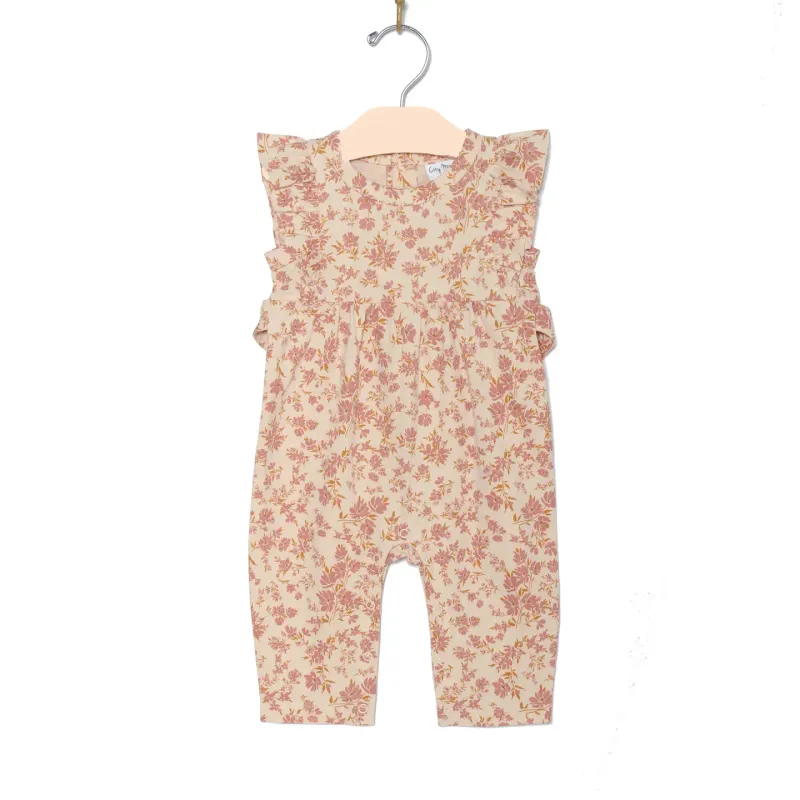 Flutter Romper, Blush Floral