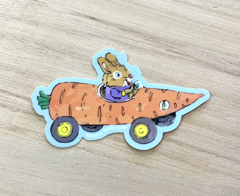 Carrot Car Sticker