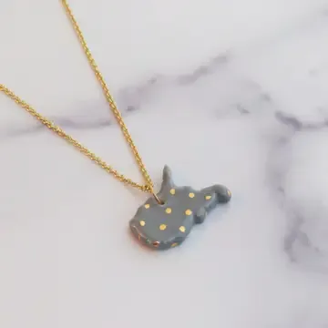 Ceramic WV Necklace, LG