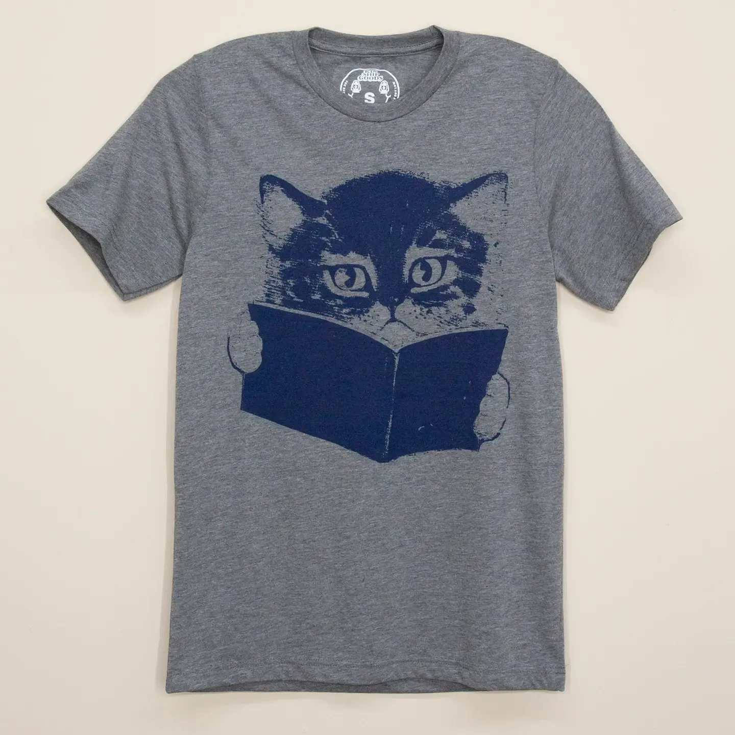 Cat with Book Tee