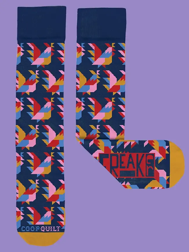Hoop Quilt Socks